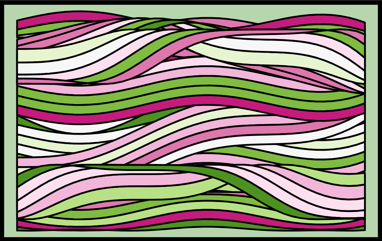 'Wave Patch' procedural art by Meghan Harris.